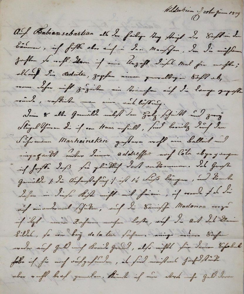 Große Abbildung Nr.1: 123-1886 Haxthausen, Karl August Maria Freiherr von,: (Autographen)