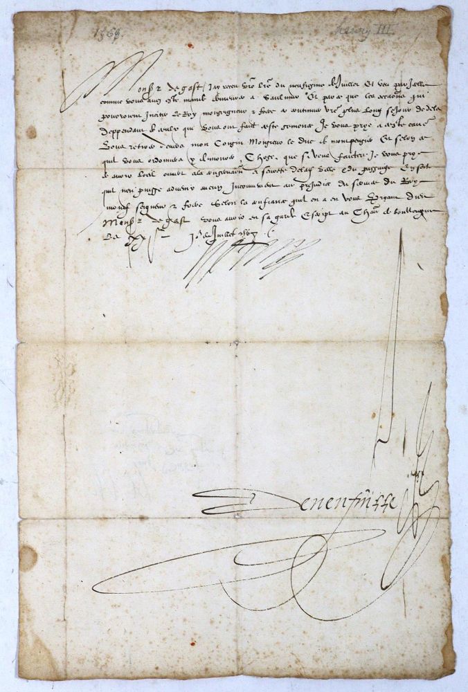 Große Abbildung Nr.13: 123-1888 Heinrich III.,: (Autographen)