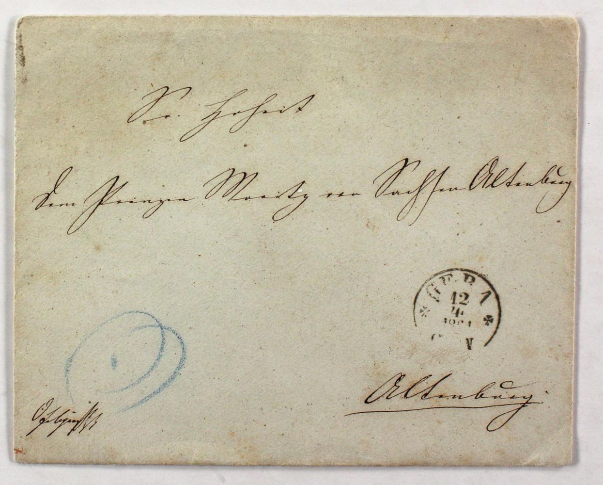Große Abbildung Nr.1: 123-1889 Heinrich XIV. Fürst Reuß: (Autographen)