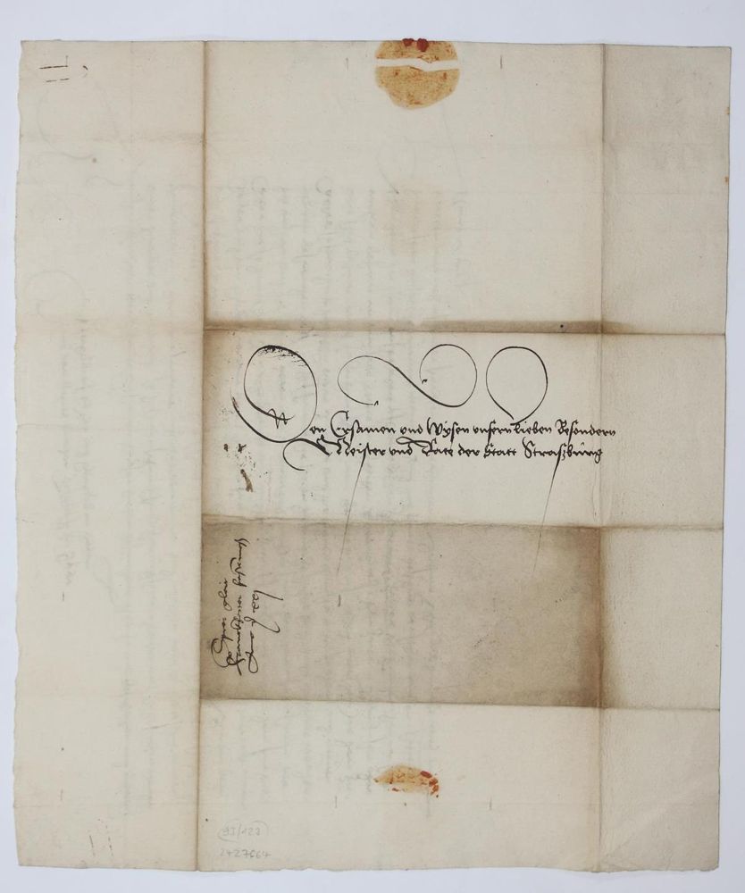 Große Abbildung Nr.2: 123-189 Passierschein: (Handschriften)