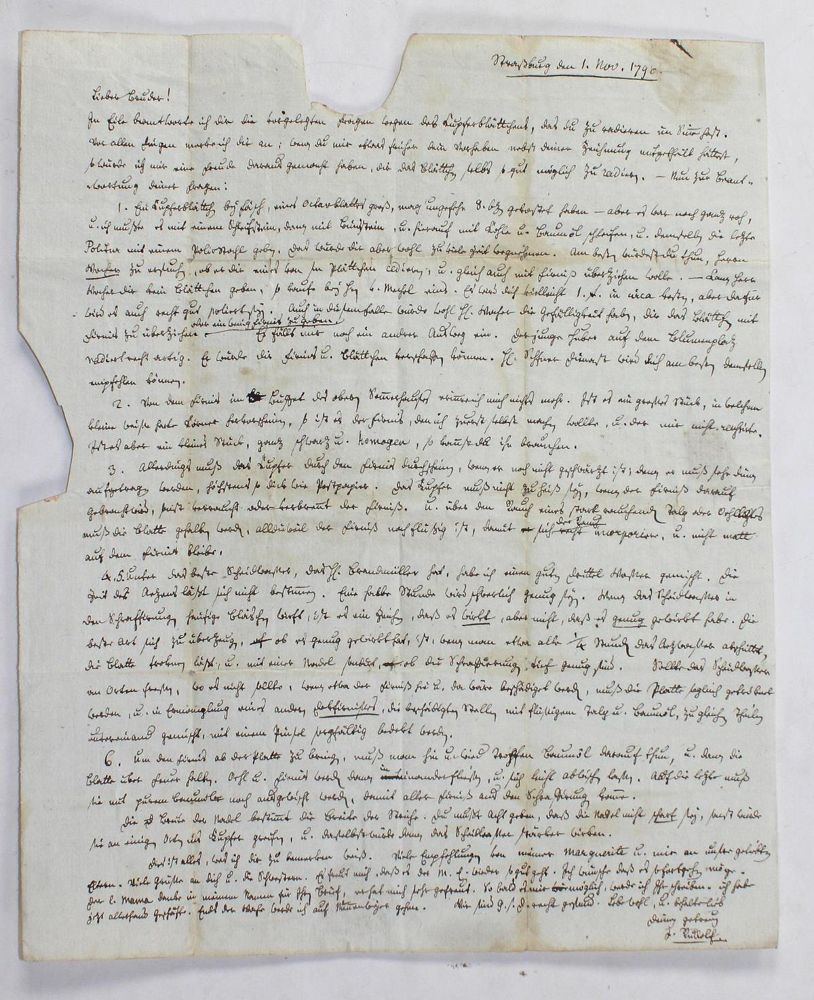 Große Abbildung Nr.2: 123-1891 Huber, Johann Rudolf,: (Autographen)