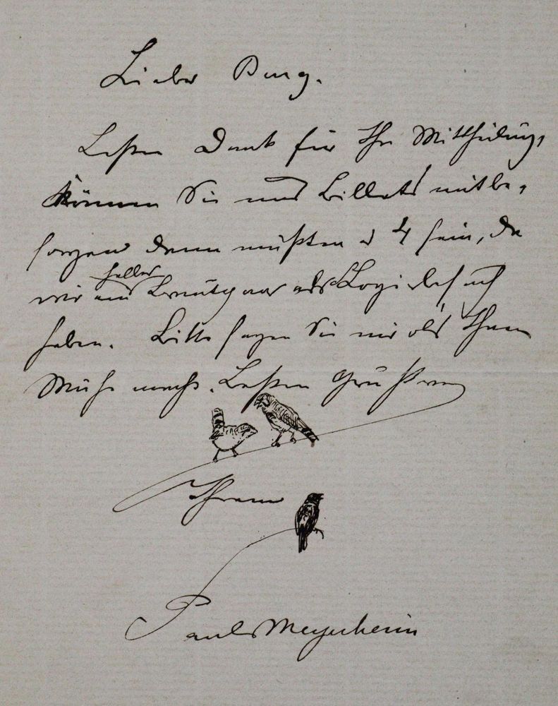 Große Abbildung Nr.2: 123-1898 Meyerheim, Paul: (Autographen)