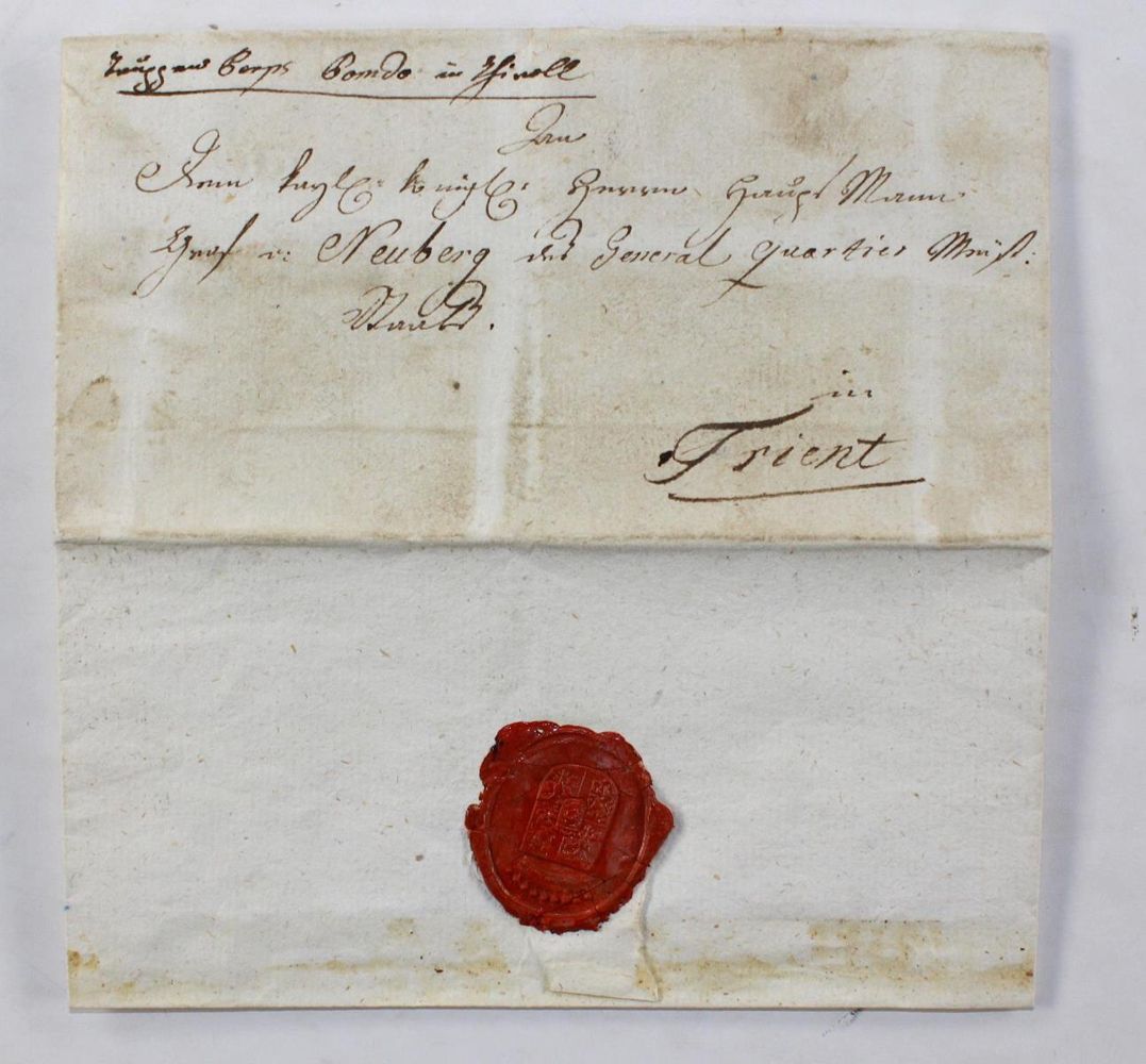 Große Abbildung Nr.1: 123-1903 Österreich, Zweiter Koalitionskrieg.: (Autographen)