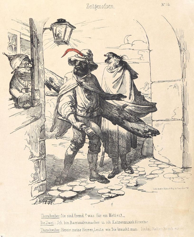 Große Abbildung Nr.2: 123-1911 Revolution 1848 - 1850.: (Autographen)