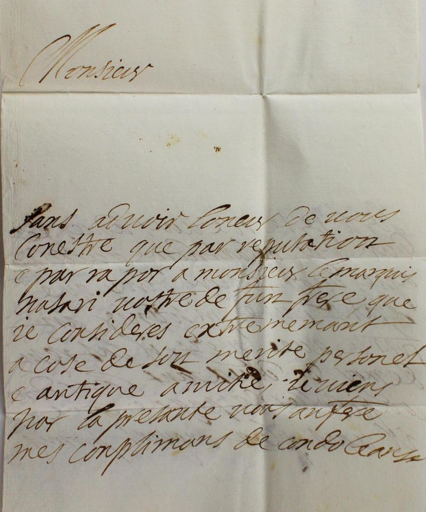 Große Abbildung Nr.2: 123-1924 Vaubonne, Joseph Marquis de: (Autographen)