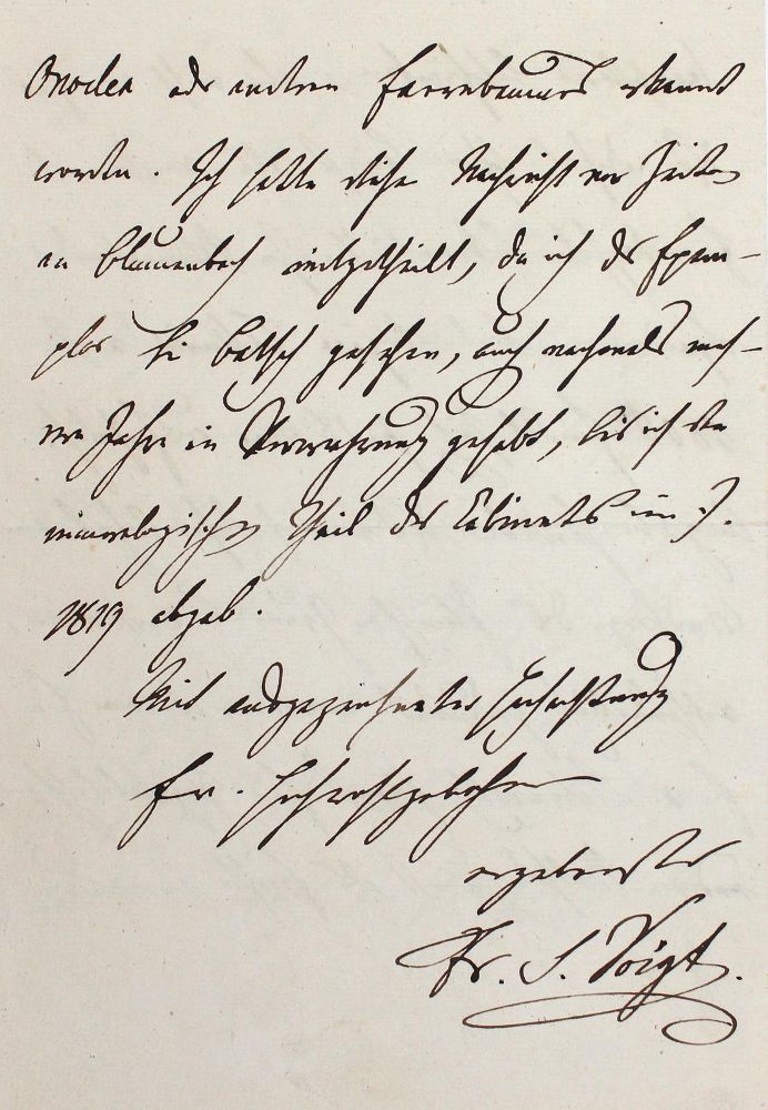 Große Abbildung Nr.1: 123-1925 Voigt, Friedrich Siegmund,: (Autographen)