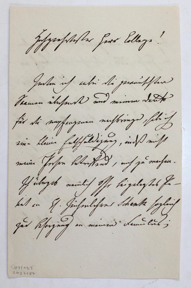Große Abbildung Nr.2: 123-1925 Voigt, Friedrich Siegmund,: (Autographen)