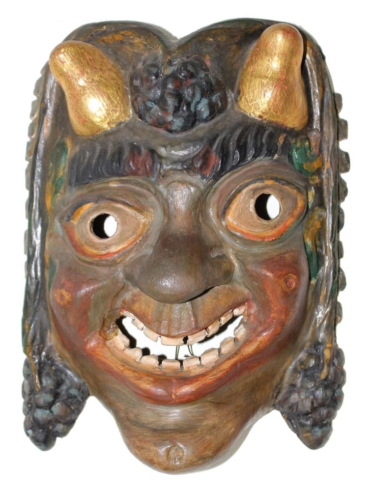 Große Abbildung Nr.1: 123-1942 Fasnachtsmaske, Larve: (Varia)
