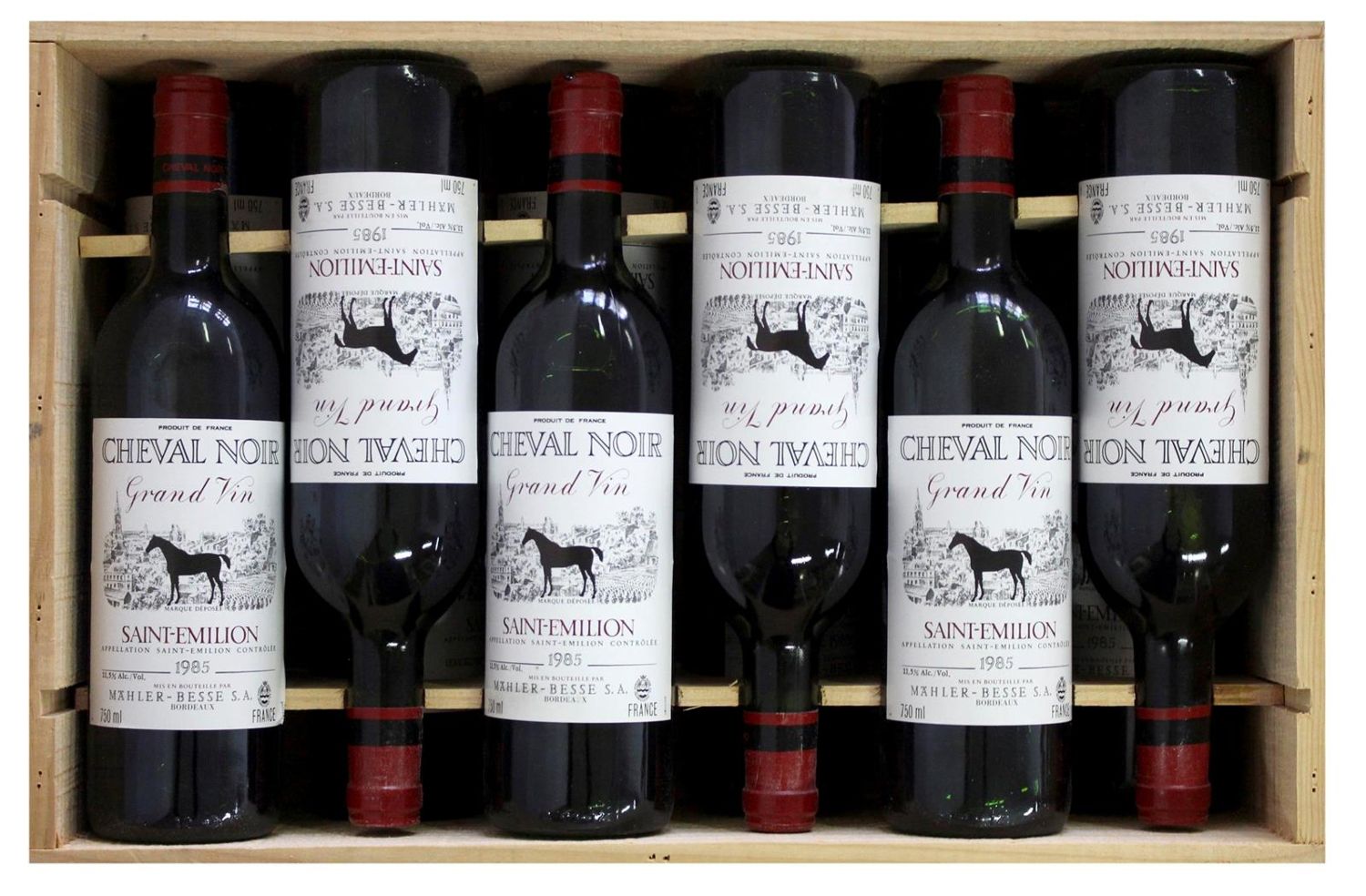 Große Abbildung Nr.1: 123-1950 Cheval Noir 1985.: (Varia, Getränke, Wein)