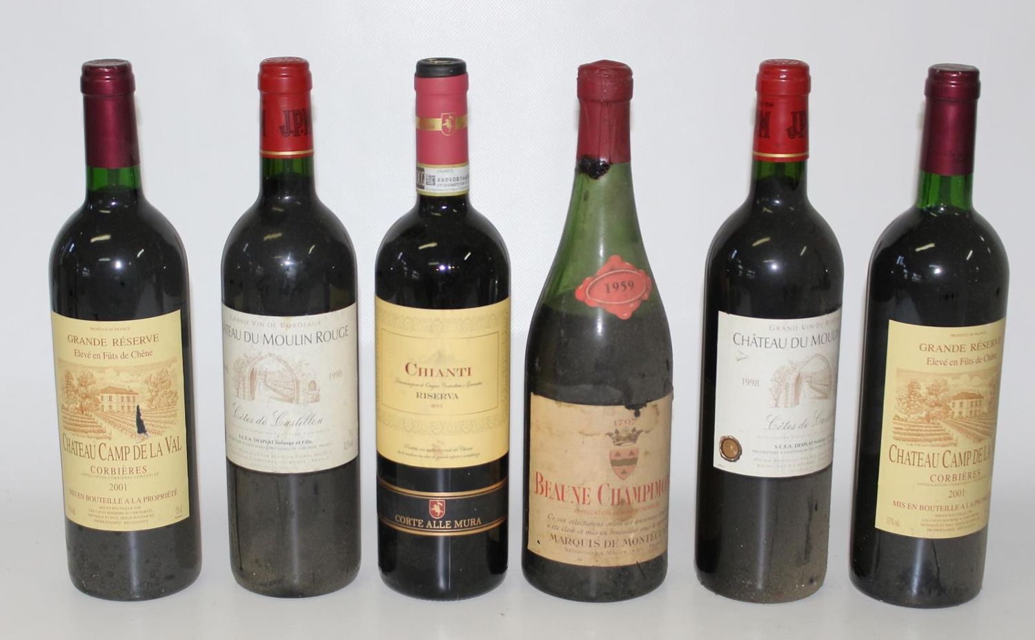 Große Abbildung Nr.2: 123-1951 Weinsammlung.: (Varia, Getränke, Wein)