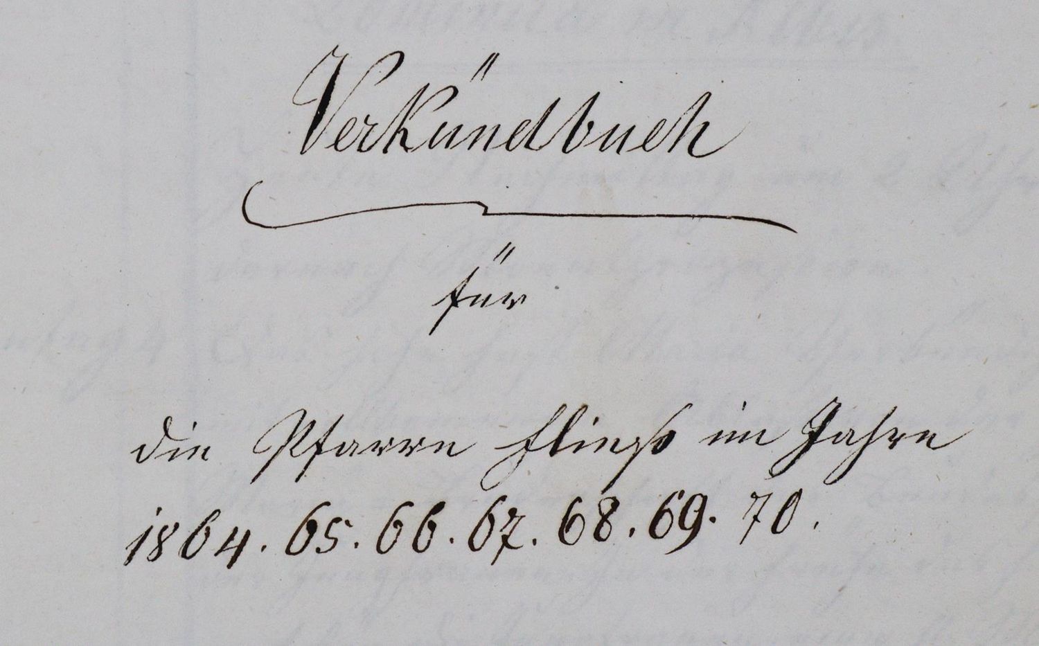 Große Abbildung Nr.1: 123-196 Verkündbuch: (Handschriften)