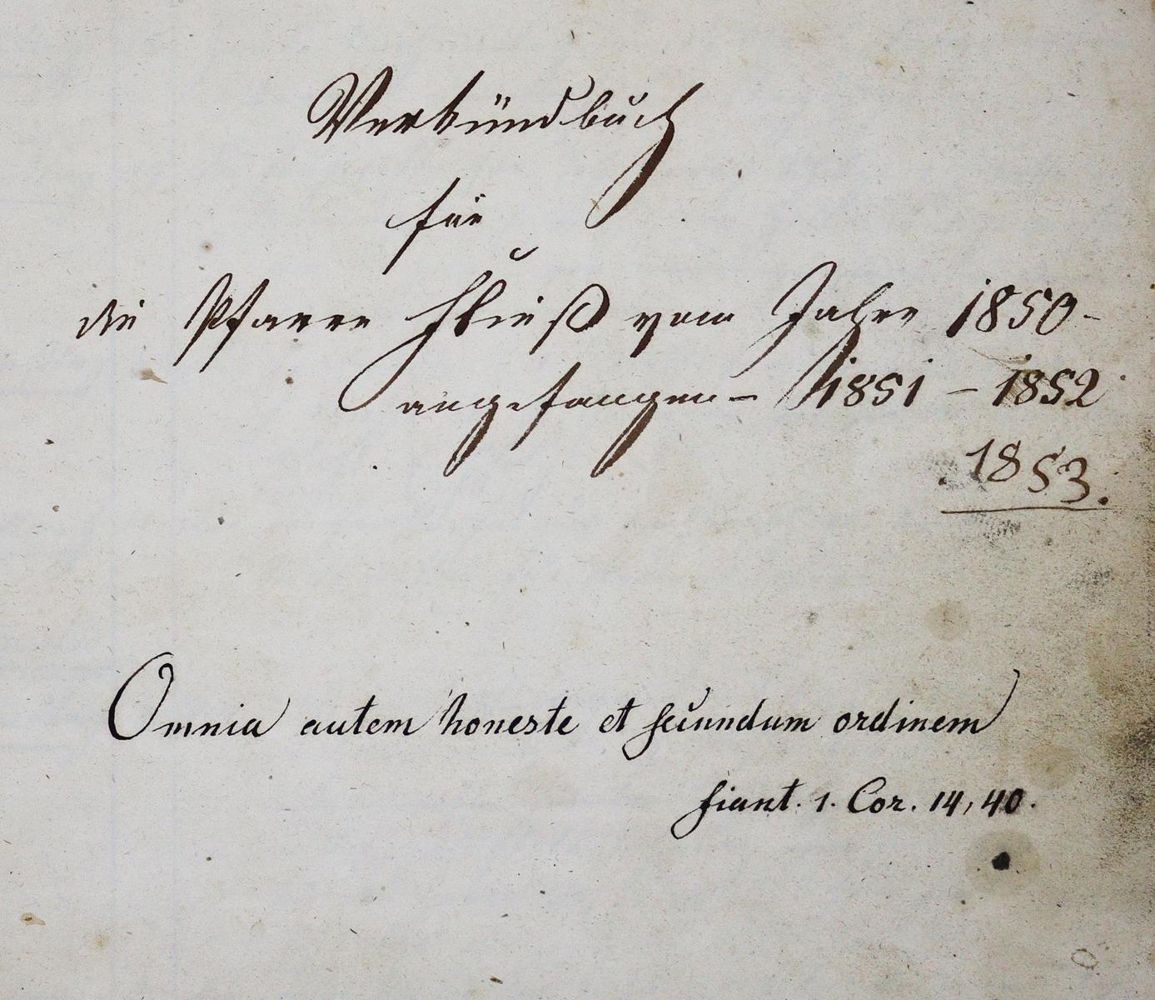 Große Abbildung Nr.2: 123-196 Verkündbuch: (Handschriften)