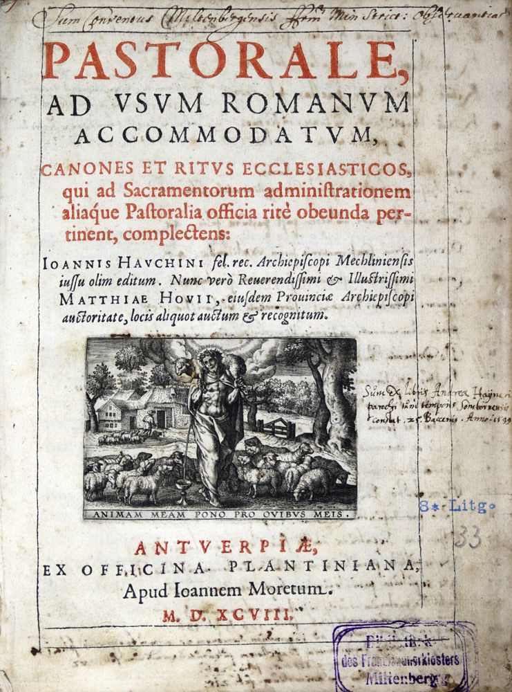 Große Abbildung Nr.1: 123-198 Hauchinus,I. (d.i. J.Hauchin).: (Alte Drucke, Handschriften und Theologie)