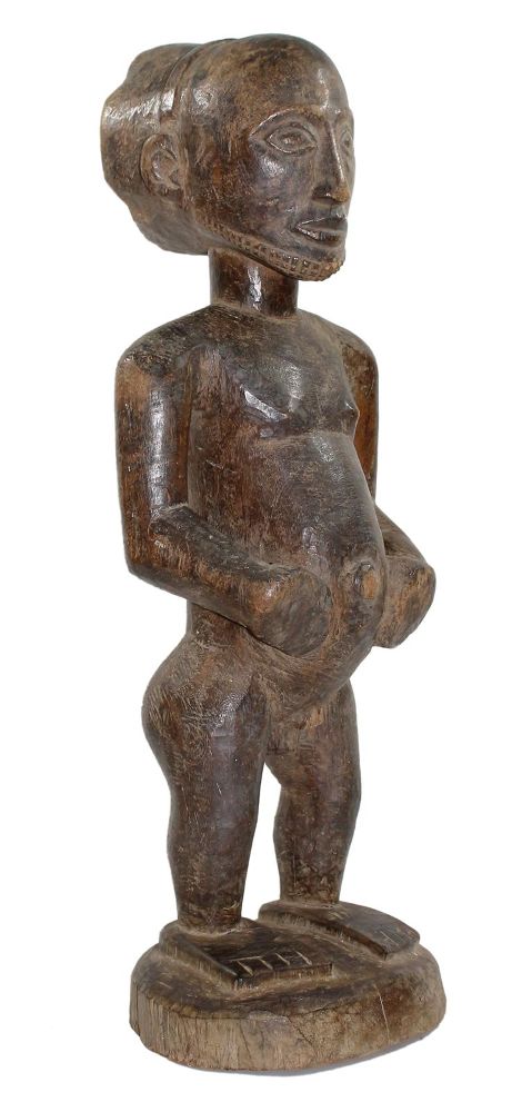 Große Abbildung Nr.2: 123-2043 Männliche Figur der Luba-Hemba: (Afrika, Sammlung Nerlich München)