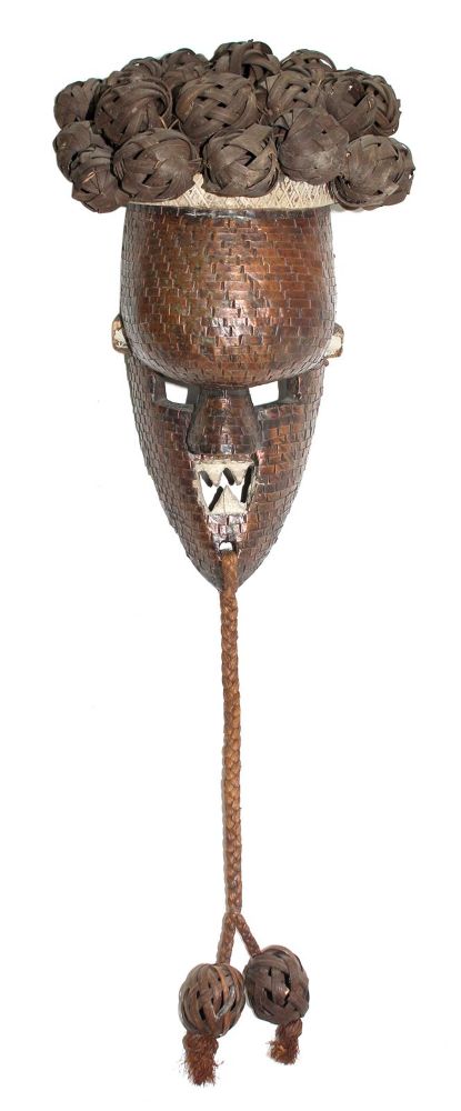 Große Abbildung Nr.1: 123-2054 Salampasu Maske Zaire: (Afrika, Sammlung Nerlich München)
