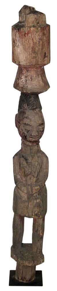 Große Abbildung Nr.1: 123-2060 Yoruba Nigeria Pfostenfigur.: (Afrika, Sammlung Nerlich München)
