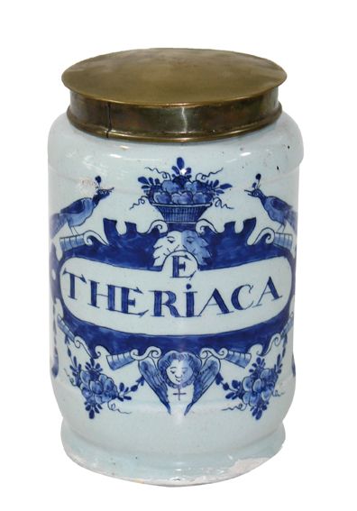 Große Abbildung Nr.1: 123-2067 Albarello Delft Hendrik: (Apothekenwesen, Albarello)