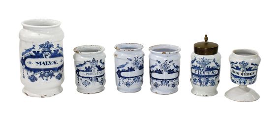 Große Abbildung Nr.1: 123-2070 Albarello Delft Hendrik: (Apothekenwesen, Albarello)