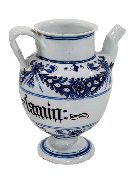 Große Abbildung Nr.1: 123-2091 Sirupkanne wohl Firenze: (Apothekenwesen, Albarello)