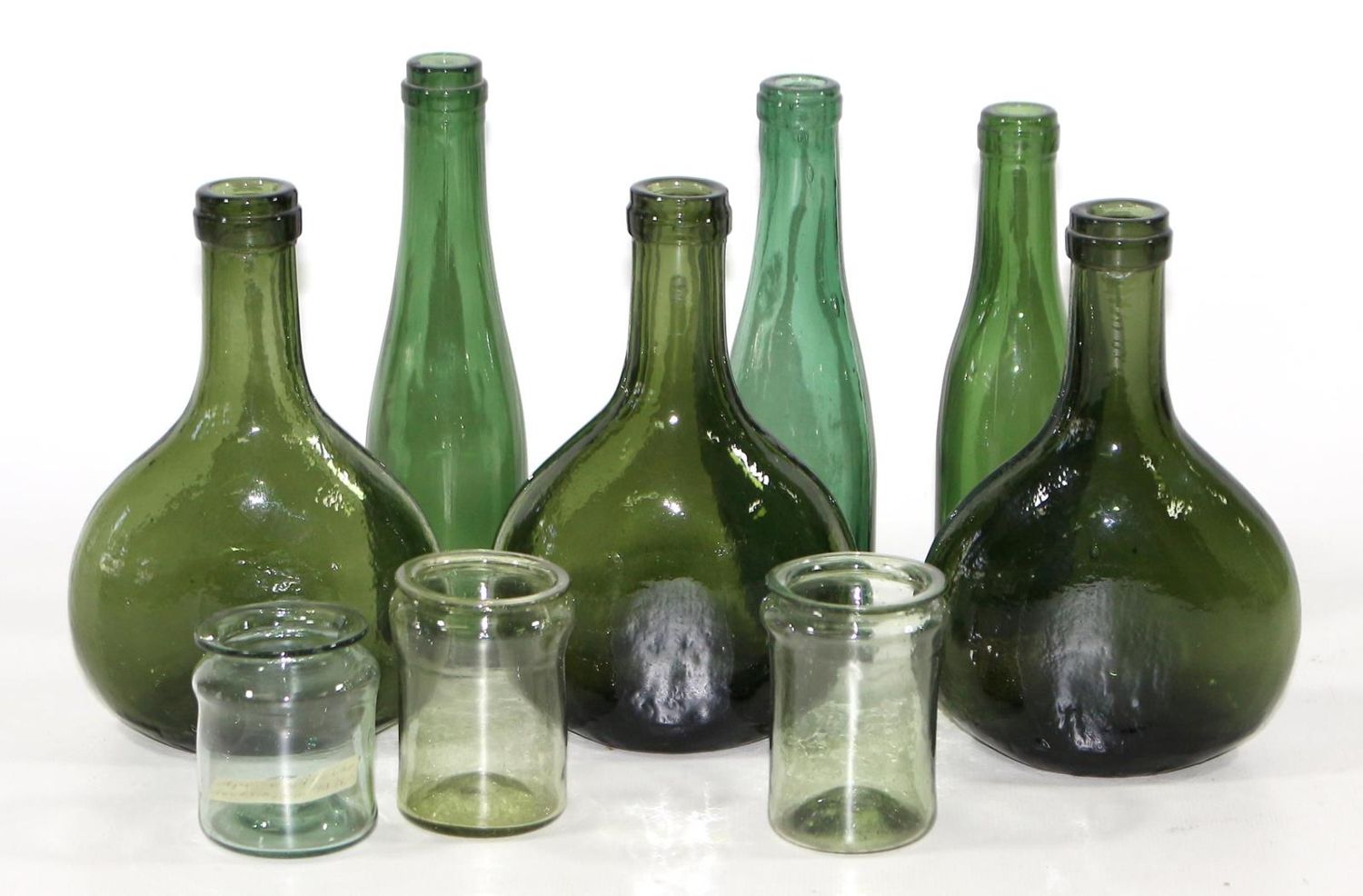 Große Abbildung Nr.1: 123-2117 Apothekerflaschen: (Apothekenwesen, Glas)