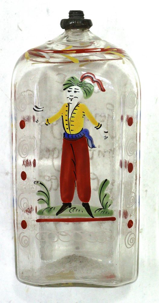 Große Abbildung Nr.1: 123-2120 Schnapsflasche 18.Jh.: (Apothekenwesen, Glas)