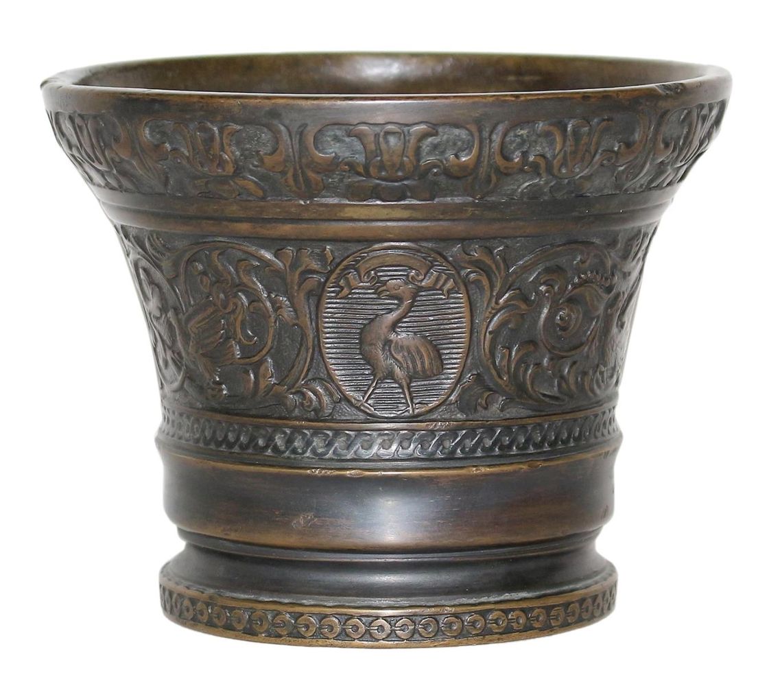 Große Abbildung Nr.1: 123-2136 Barockmörser: (Apothekenwesen, Mörser)