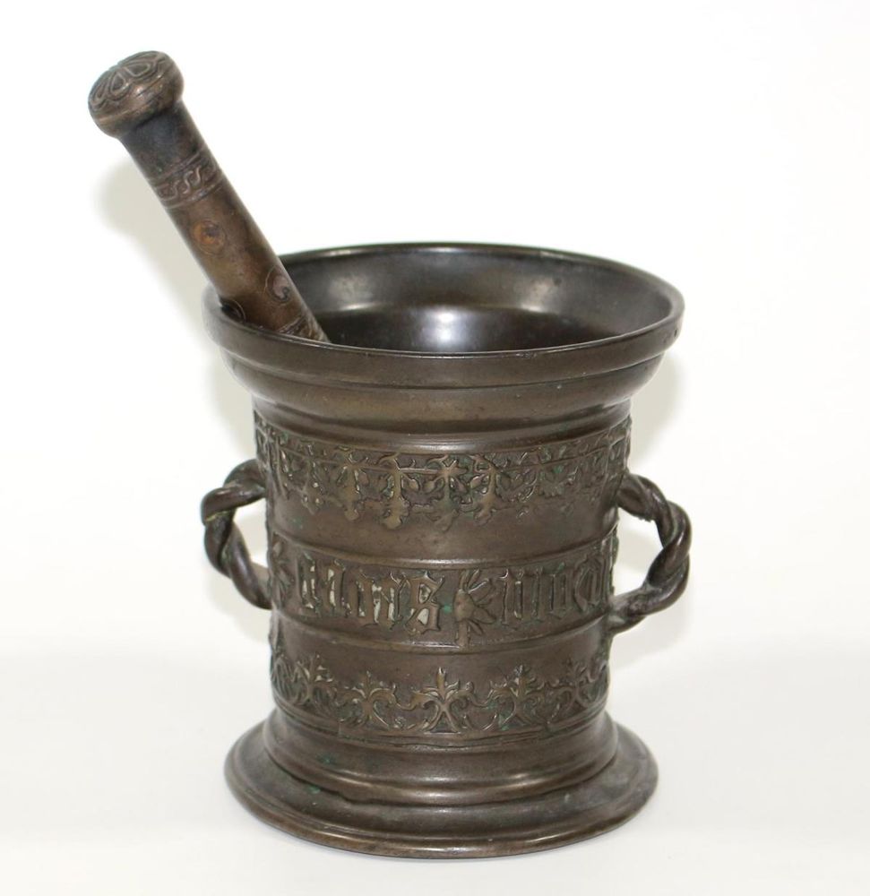 Große Abbildung Nr.1: 123-2149 Münsteraner Mörser: (Apothekenwesen, Mörser)