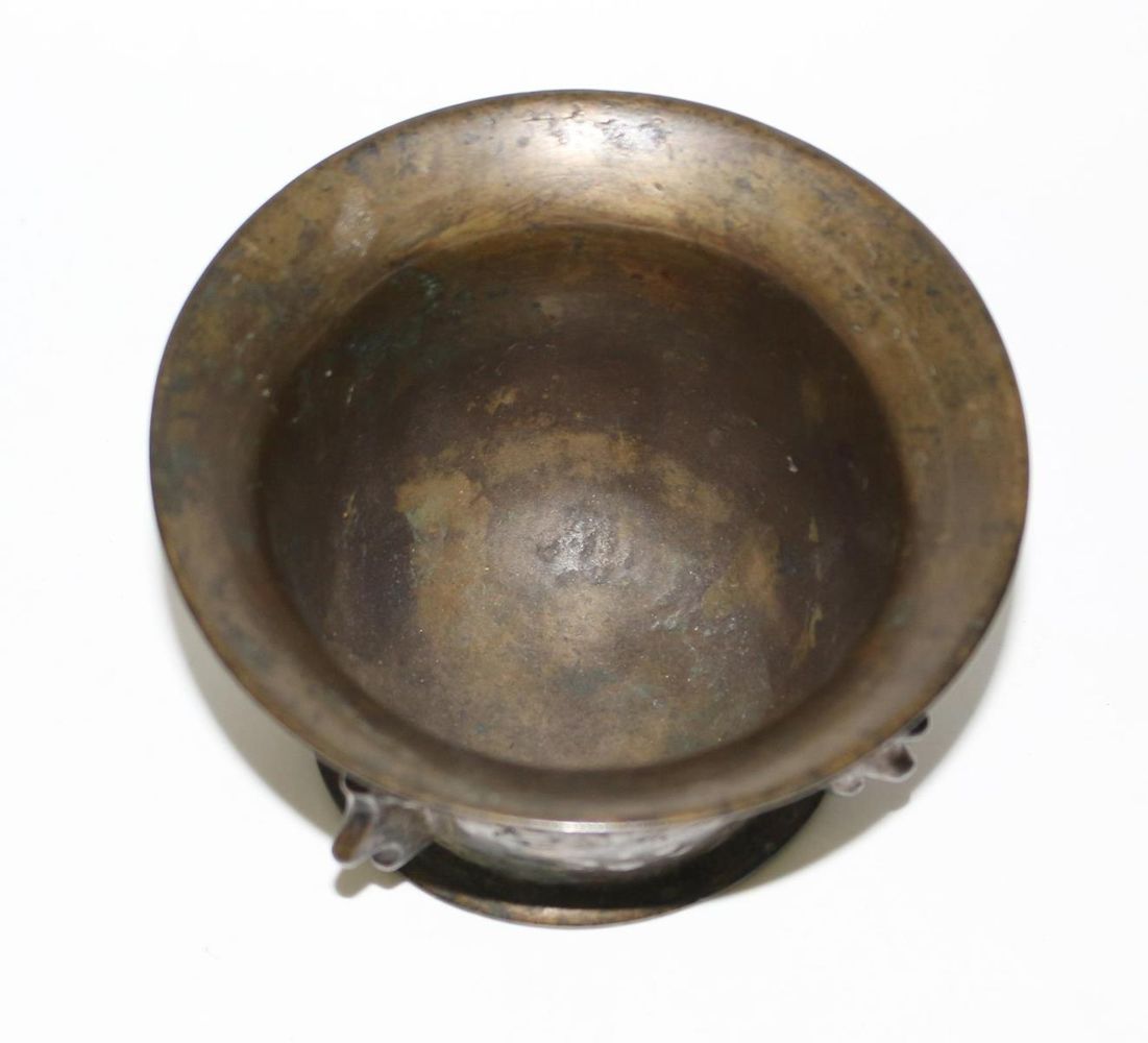 Große Abbildung Nr.2: 123-2154 Rippenmörser,: (Apothekenwesen, Mörser)