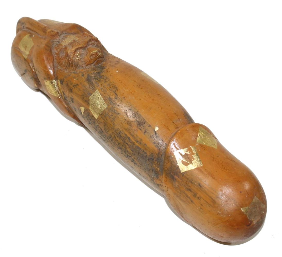 Große Abbildung Nr.1: 123-2202 Lingam Lord Hanuman: (Asiatika)