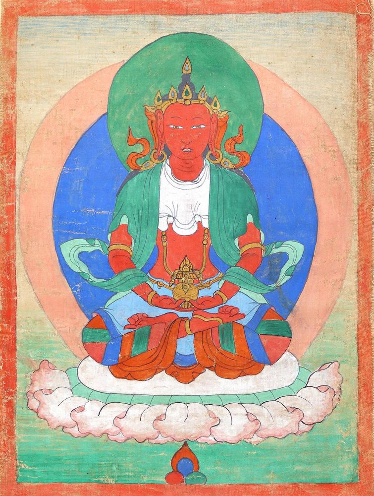 Große Abbildung Nr.1: 123-2204 Miniaturthangka.: (Asiatika)