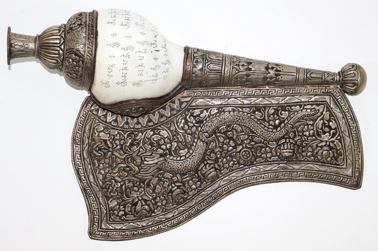 Große Abbildung Nr.1: 123-2205 Muschelhorn Tibet.: (Asiatika)
