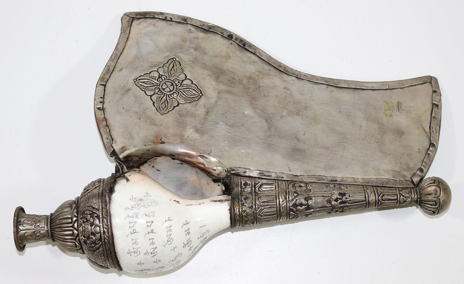 Große Abbildung Nr.2: 123-2205 Muschelhorn Tibet.: (Asiatika)