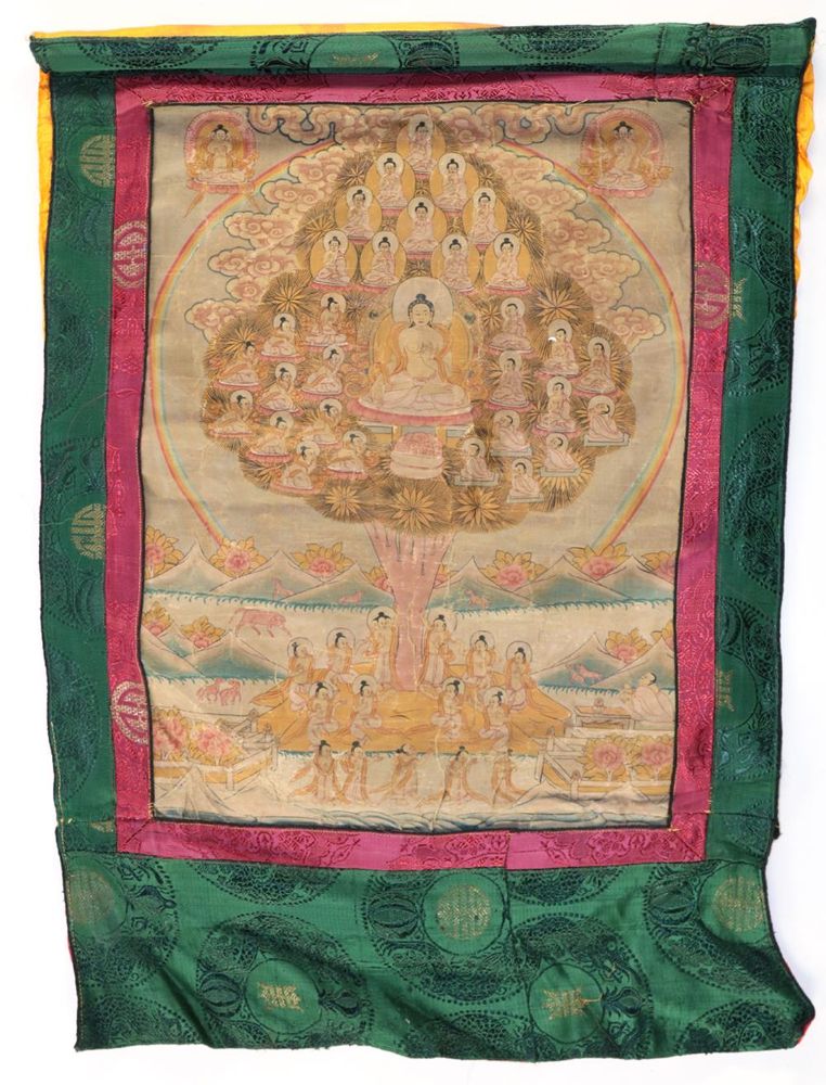 Große Abbildung Nr.1: 123-2219 Thankgka mit Bodi Baum: (Asiatika)