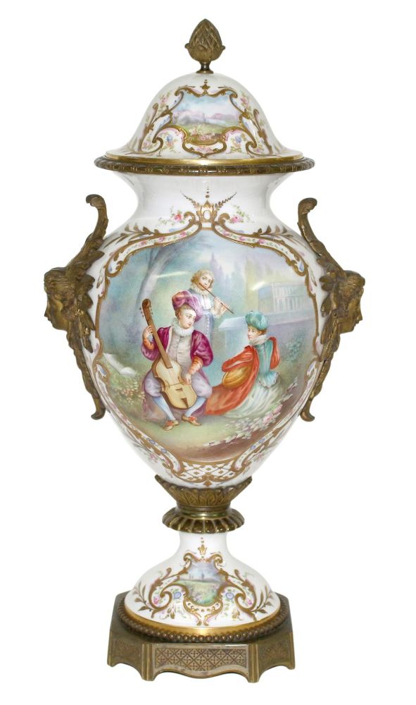 Große Abbildung Nr.1: 123-2283 Sevres Art, Amphorenvase: (Porzellan u. Keramik)