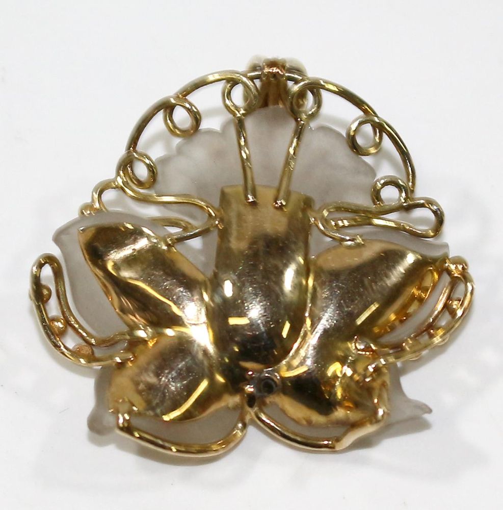 Große Abbildung Nr.2: 123-2295 Prächtiger Orchideenanhänger.: (Schmuck, Anhänger)