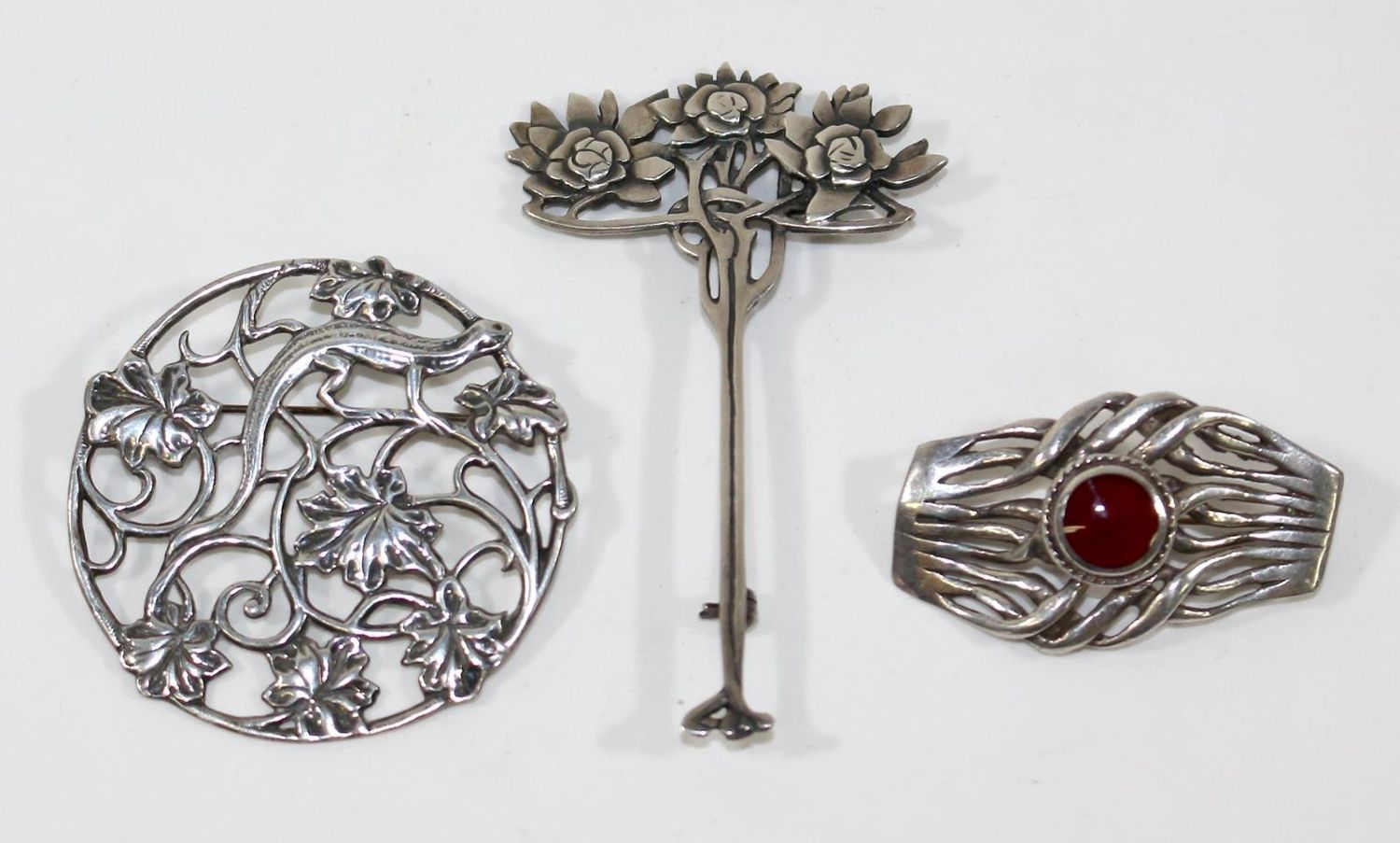 Große Abbildung Nr.1: 123-2304 3 prächtige Broschen: (Schmuck, Broschen)