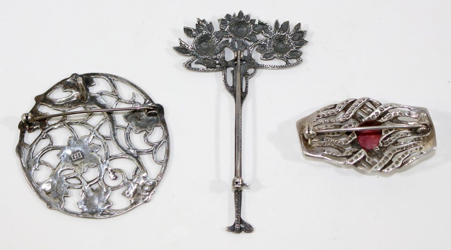 Große Abbildung Nr.2: 123-2304 3 prächtige Broschen: (Schmuck, Broschen)