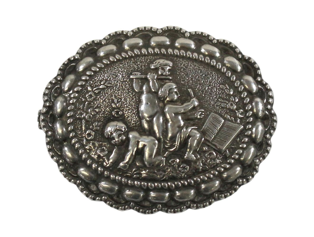 Große Abbildung Nr.1: 123-2312 Jugendstilbrosche Gustav Hauber: (Schmuck, Broschen)