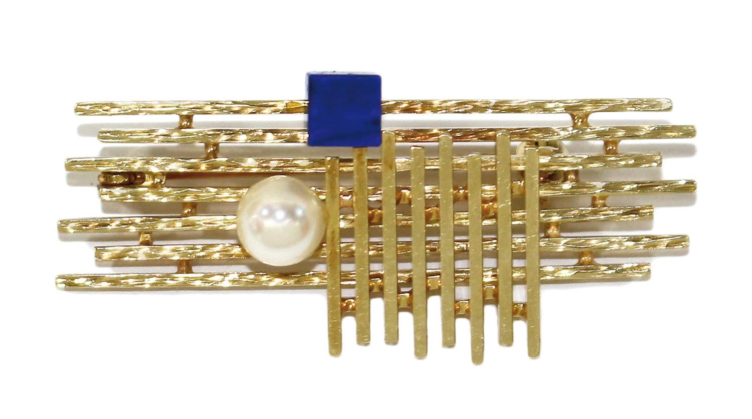 Große Abbildung Nr.1: 123-2314 Linz 585 GG Modernist: (Schmuck, Broschen)