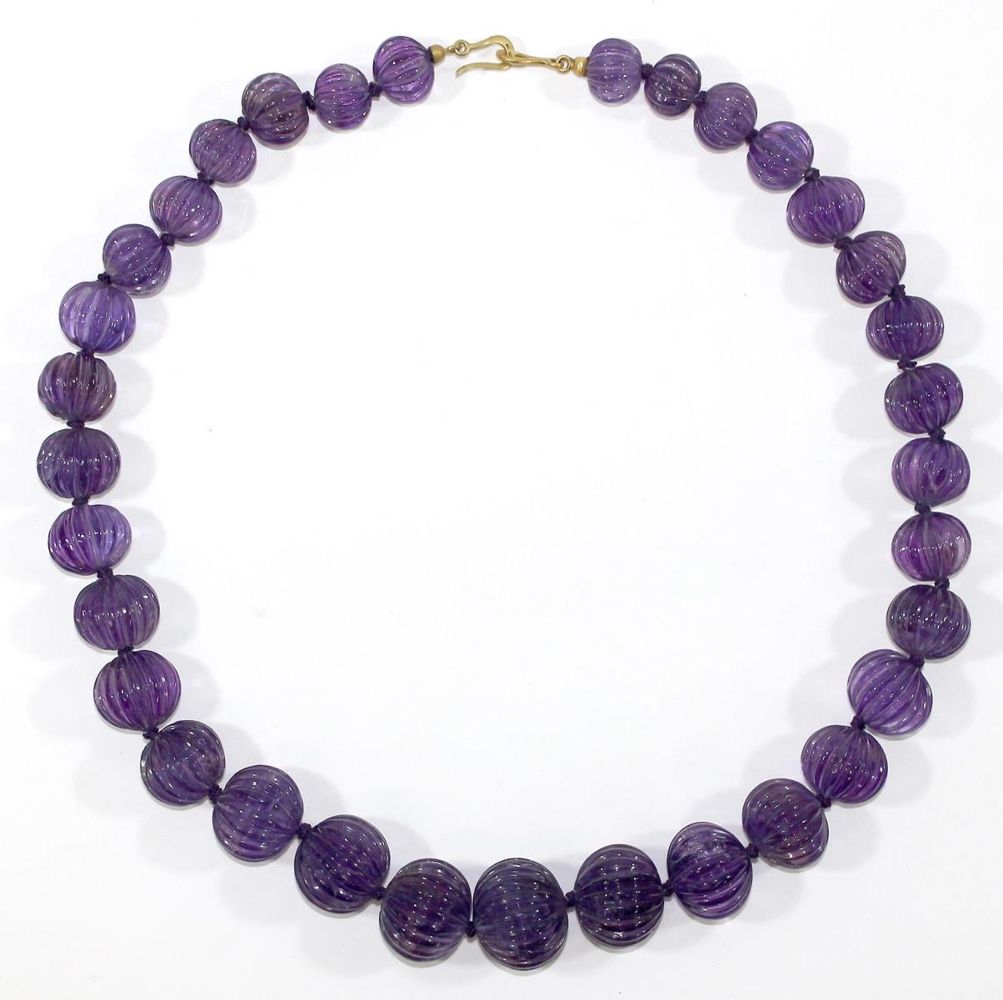 Große Abbildung Nr.1: 123-2326 Amethyst Prachtcollier.: (Schmuck, Colliers)