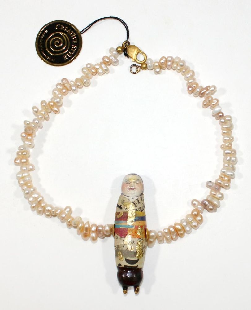 Große Abbildung Nr.3: 123-2334 Korallen-Modernistencollier.: (Schmuck, Colliers)