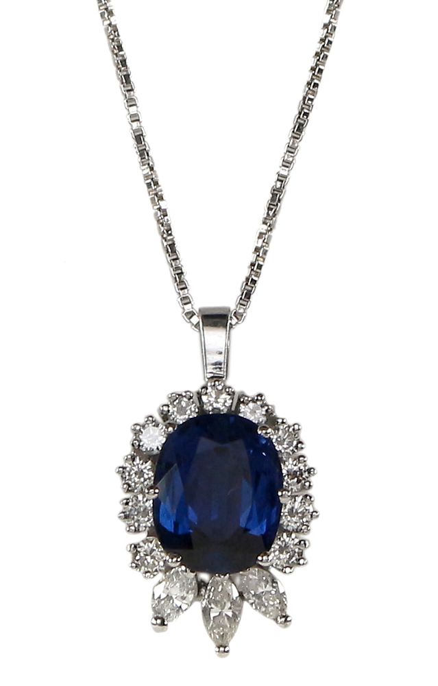 Große Abbildung Nr.1: 123-2340 Anhänger 750 WG: (Schmuck, DRC Pforzheim)