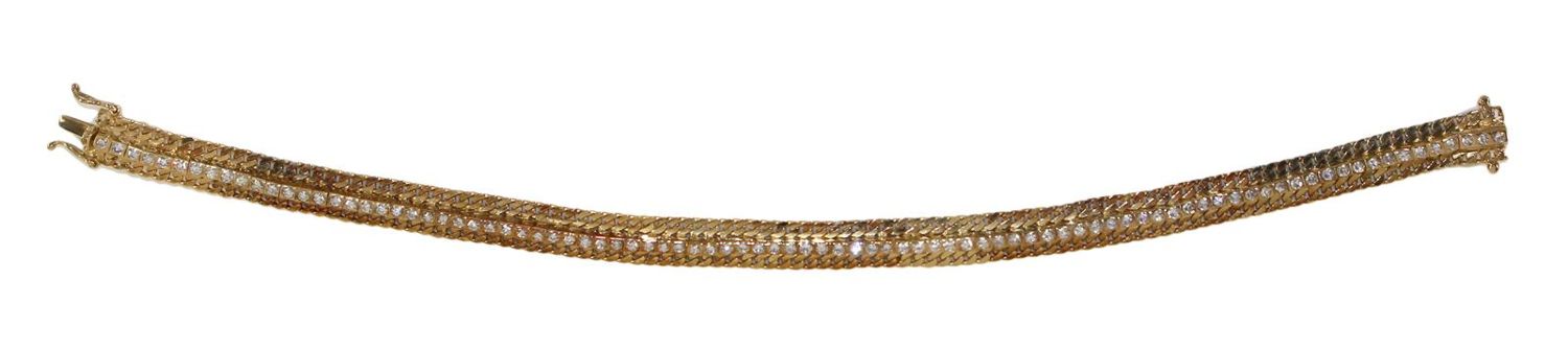 Große Abbildung Nr.1: 123-2347 Armband 750 GG mit: (Schmuck, DRC Pforzheim)