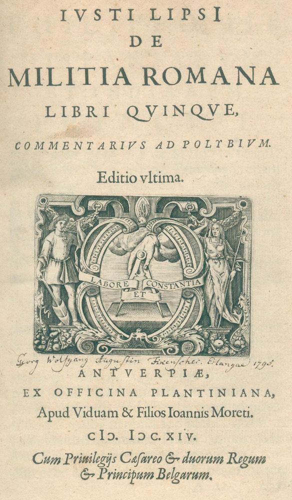 Große Abbildung Nr.1: 123-236 Lipsius,J.: (Alte Drucke, Handschriften und Theologie)