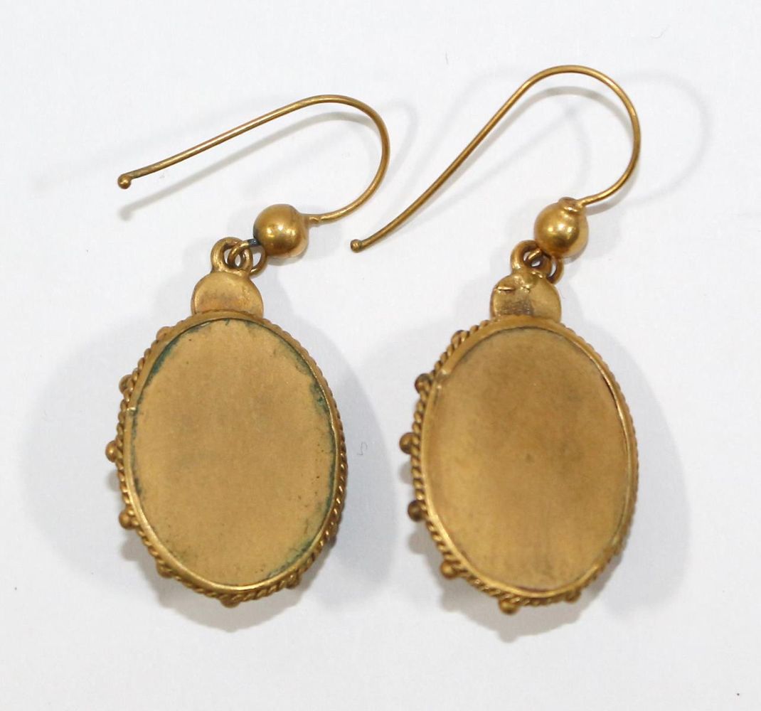 Große Abbildung Nr.2: 123-2366 Ohrhänger 19.Jh.: (Schmuck, Ohrschmuck)