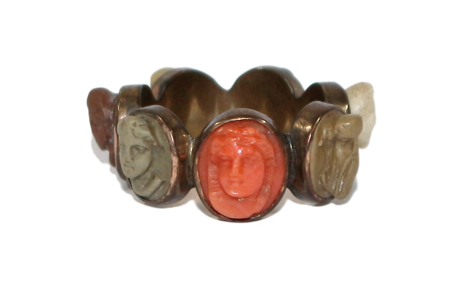 Große Abbildung Nr.1: 123-2377 7-Tages Ring Lavakameen.: (Schmuck, Ringe)