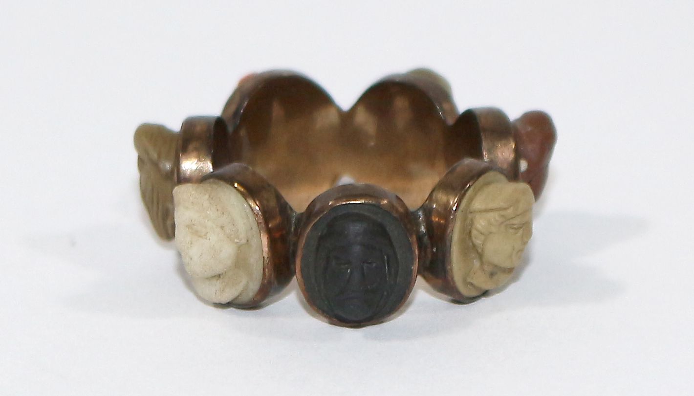 Große Abbildung Nr.2: 123-2377 7-Tages Ring Lavakameen.: (Schmuck, Ringe)