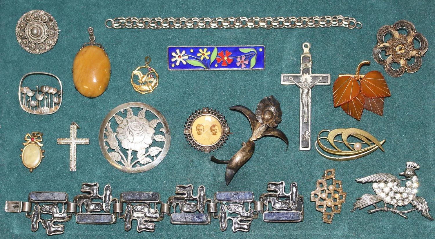 Große Abbildung Nr.1: 123-2387 Antik- u. Silberschmuck.: (Schmuck, Sammlungen)