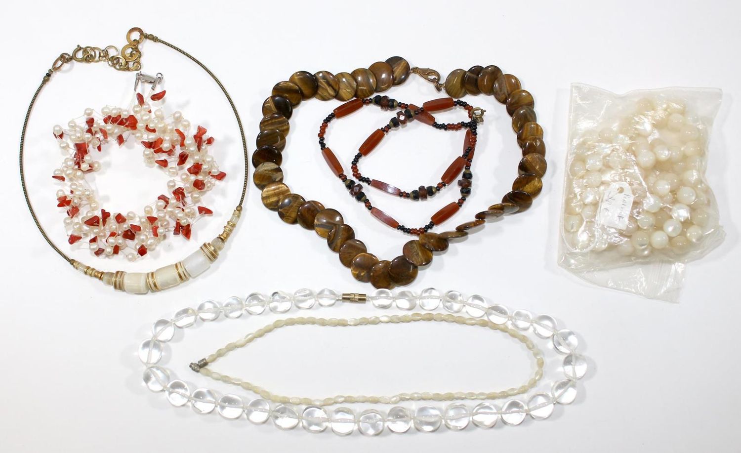 Große Abbildung Nr.4: 123-2390 Edelsteinketten Slg.: (Schmuck, Sammlungen)