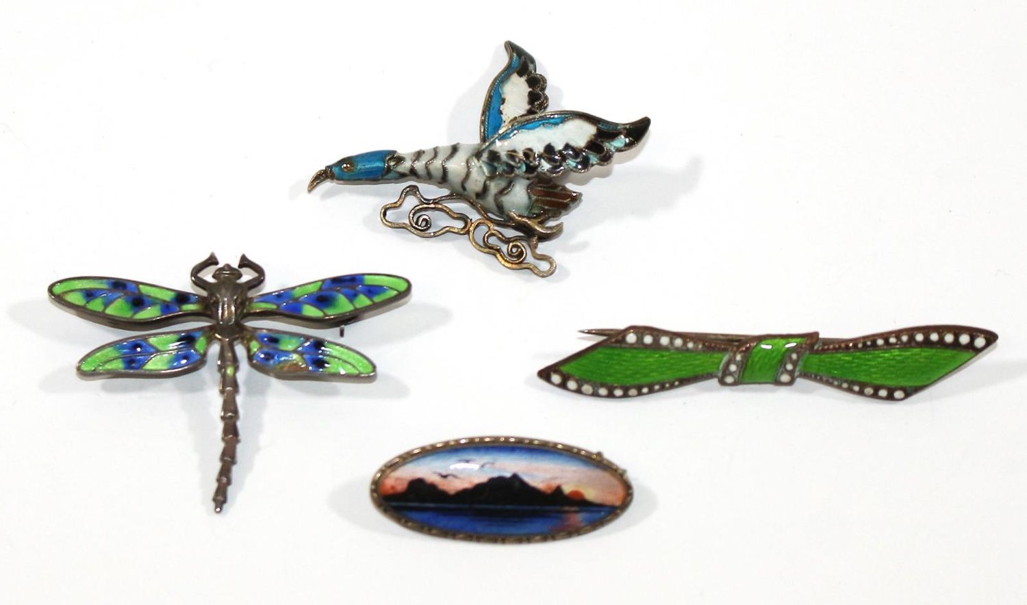 Große Abbildung Nr.1: 123-2393 Jugendstil Emailleschmuck.: (Schmuck, Sammlungen)